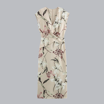 Annerose™ | Elegantes Etuikleid mit Wickeloptik in mehreren Designs