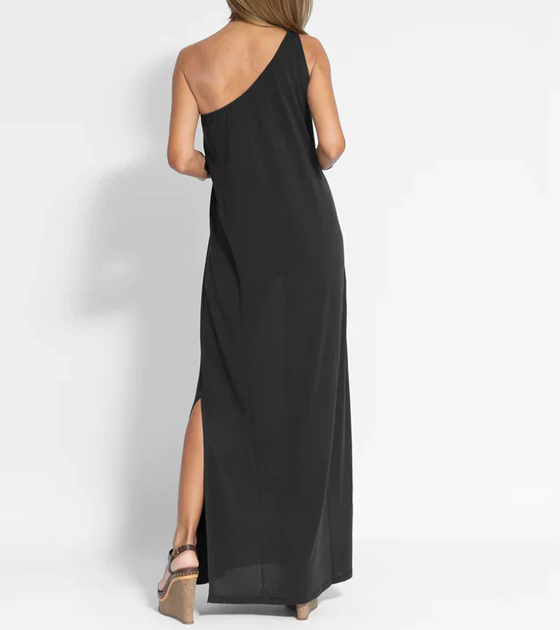 Natalie - Schickes One-Shoulder Maxikleid für Frauen