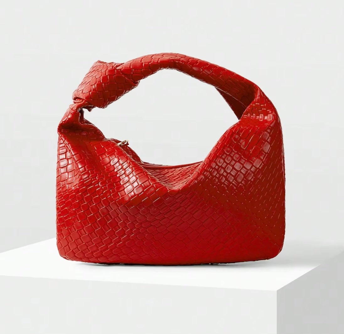 Heidi-Mode | Gewebte Hobo Tasche aus Leder