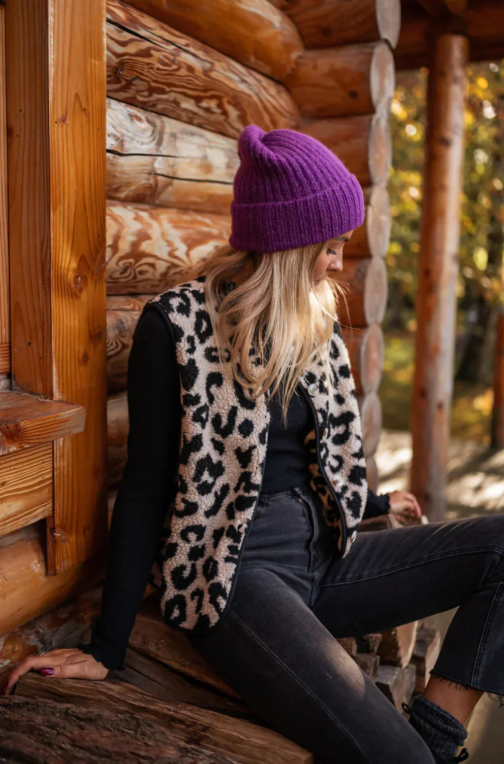 ASTRID| Die Leoparden-Strickweste