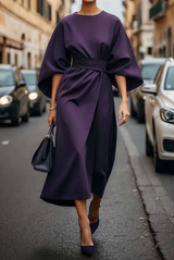 Abendkleid Mit Taillengürtel - Angela in Lila