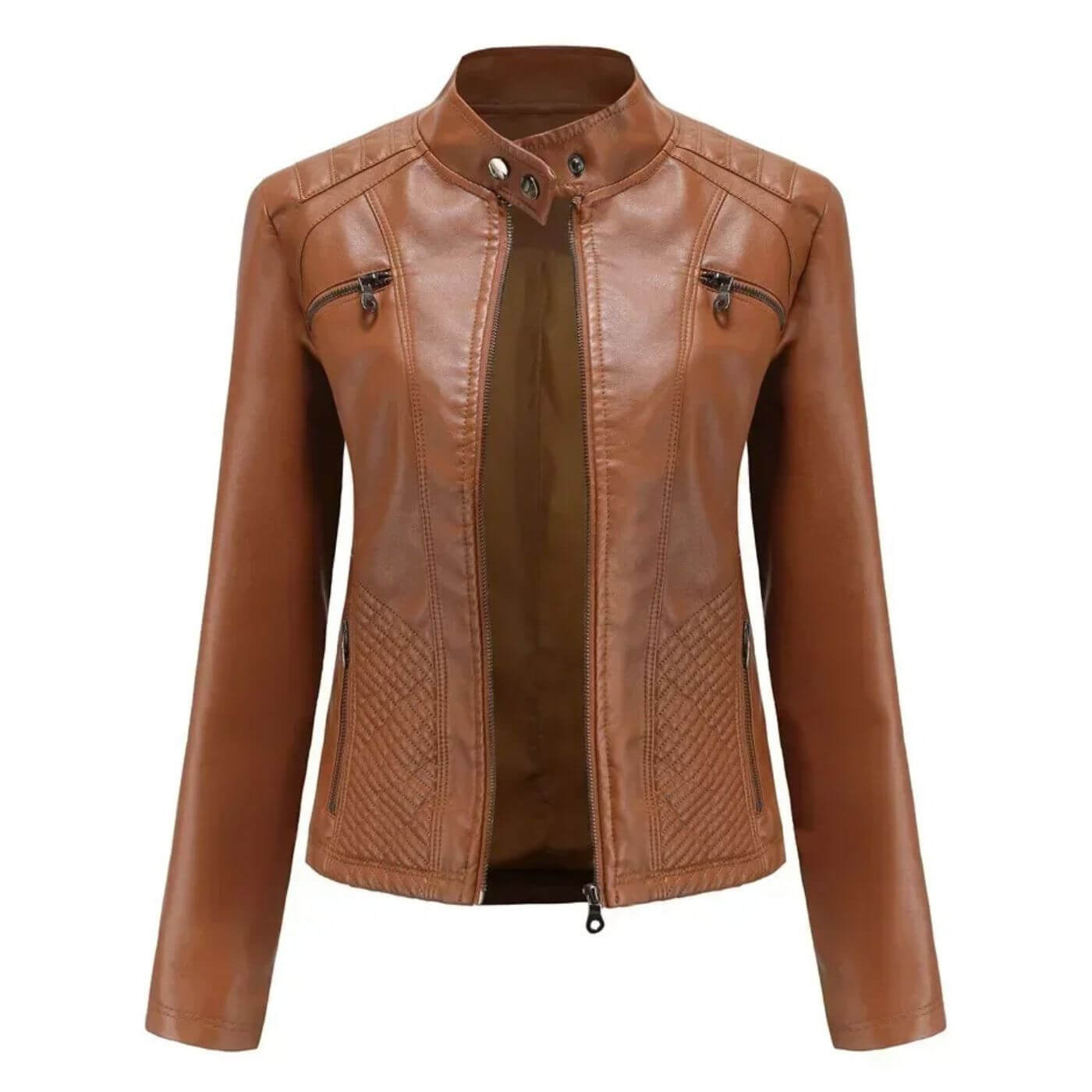 Angela™ - Hochwertige Lederjacke mit stilvollem Design