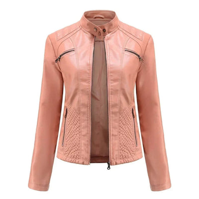 Angela™ - Hochwertige Lederjacke mit stilvollem Design