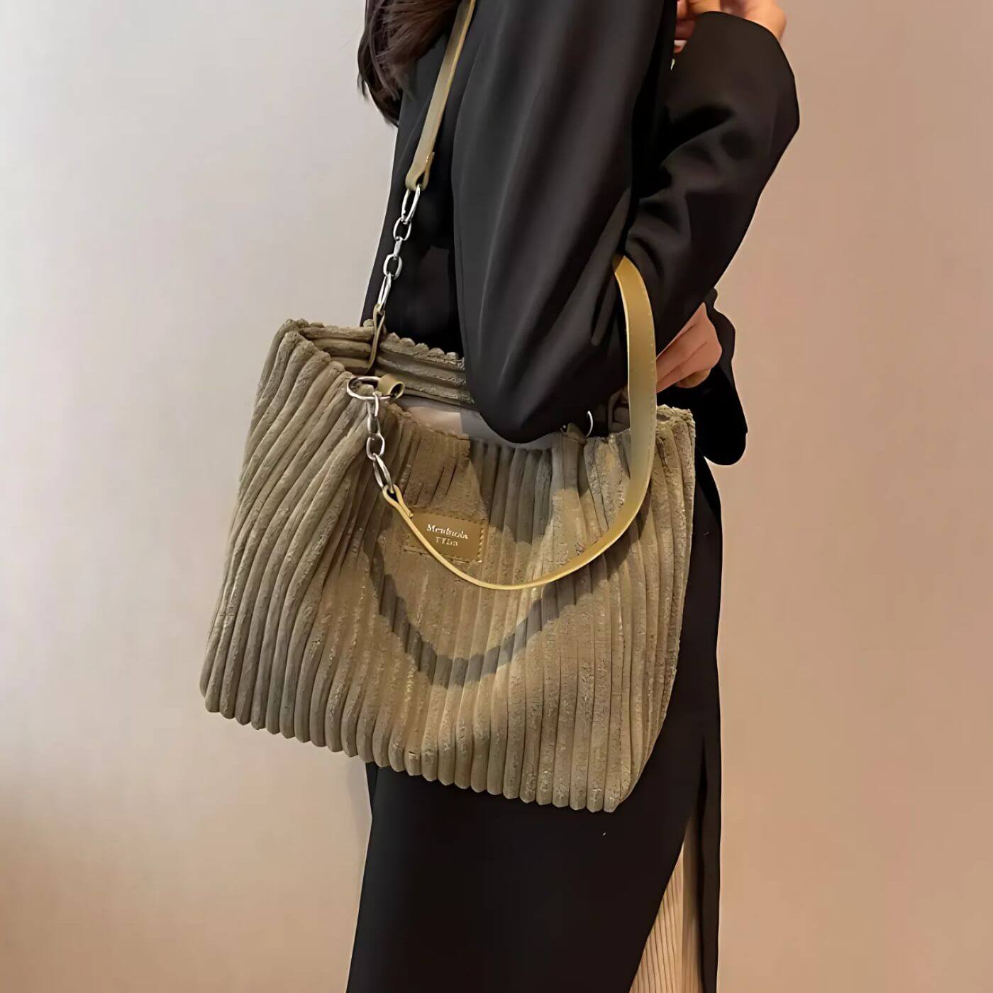 Anna™ - Große Cord-Tote-Tasche mit Viel Platz