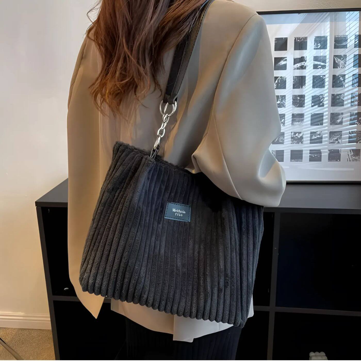 Anna™ - Große Cord-Tote-Tasche mit Viel Platz