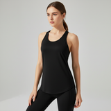 Ärmelloses Sporttop Leicht - MoveVibe in Schwarz