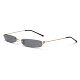 Ava | Randlose Sonnenbrille Damen mit UV-Schutz in Grau