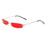 Ava | Randlose Sonnenbrille Damen mit UV-Schutz in Hellrot