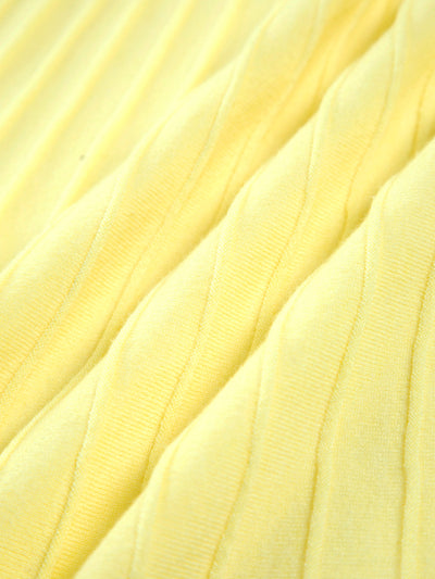 Plissee-Maxikleid | Spaghettiträger | Luftige Eleganz