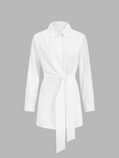 Wickelbluse mit Bindegürtel | Eleganter Schnitt & Taillenakzent | Modern & Vielseitig