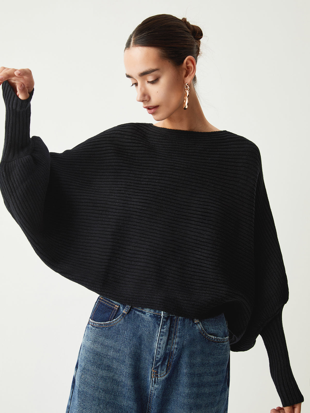 Oversized-Strickpullover | Weite Ärmel | Moderner Chic