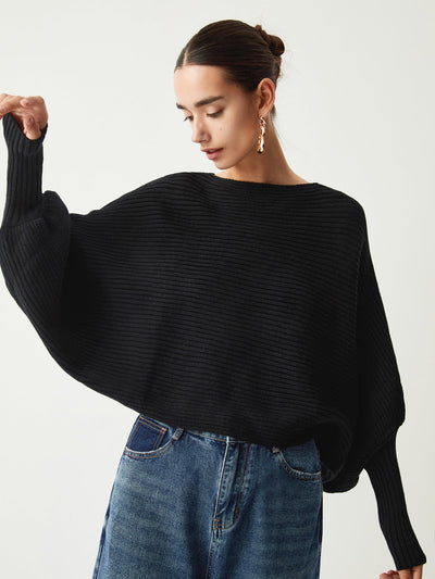 Oversized-Strickpullover | Weite Ärmel | Moderner Chic