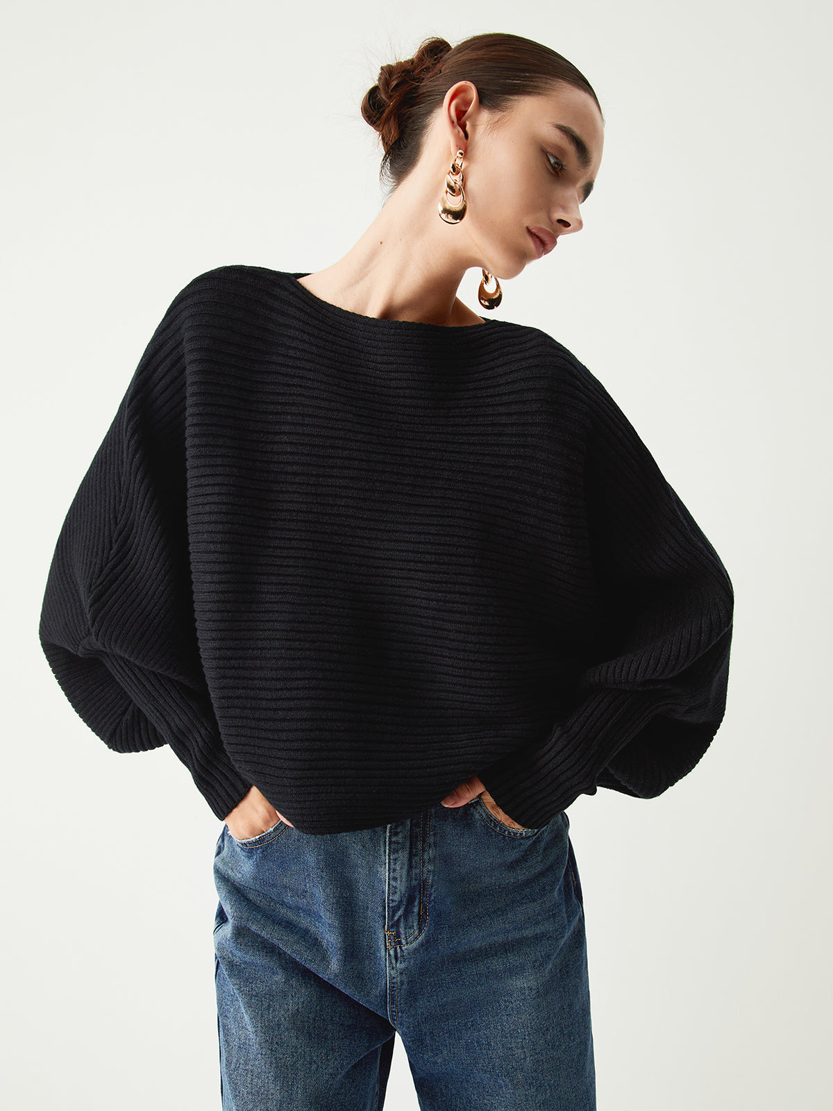 Oversized-Strickpullover | Weite Ärmel | Moderner Chic