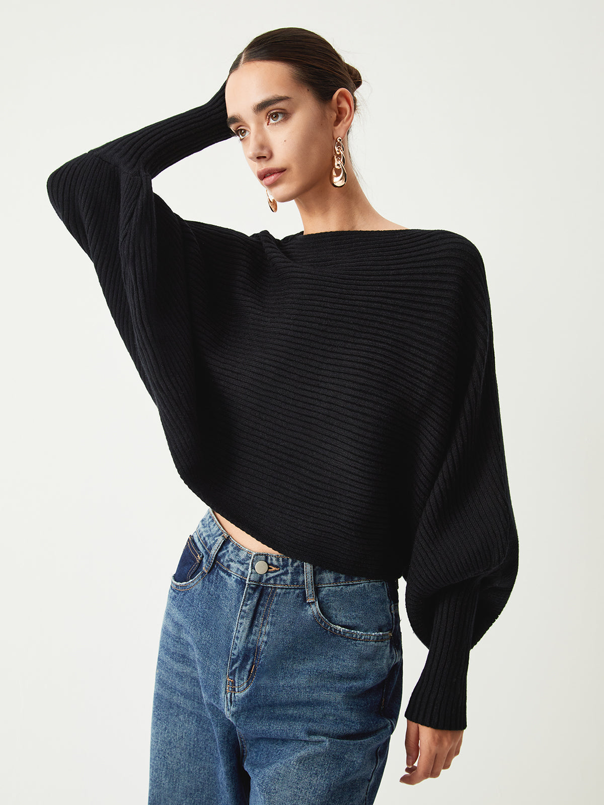 Oversized-Strickpullover | Weite Ärmel | Moderner Chic