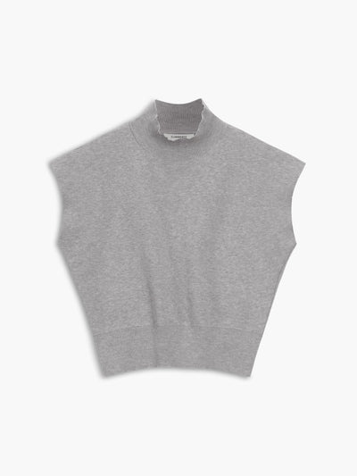 Ärmelloses Stricktop | Hoher Kragen & Fließende Passform | Minimalistisch & Elegant