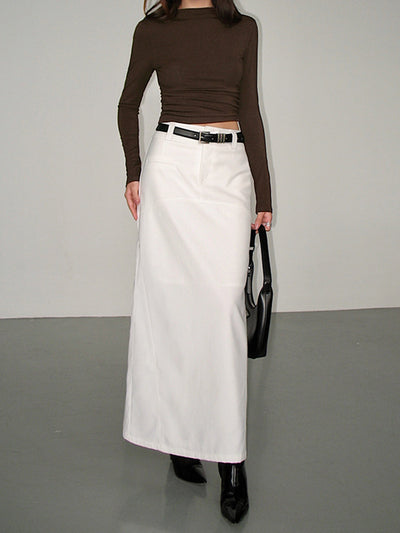 Figurbetontes Langarm-Crop-Top | Weiche Baumwolle | Modern & Vielseitig