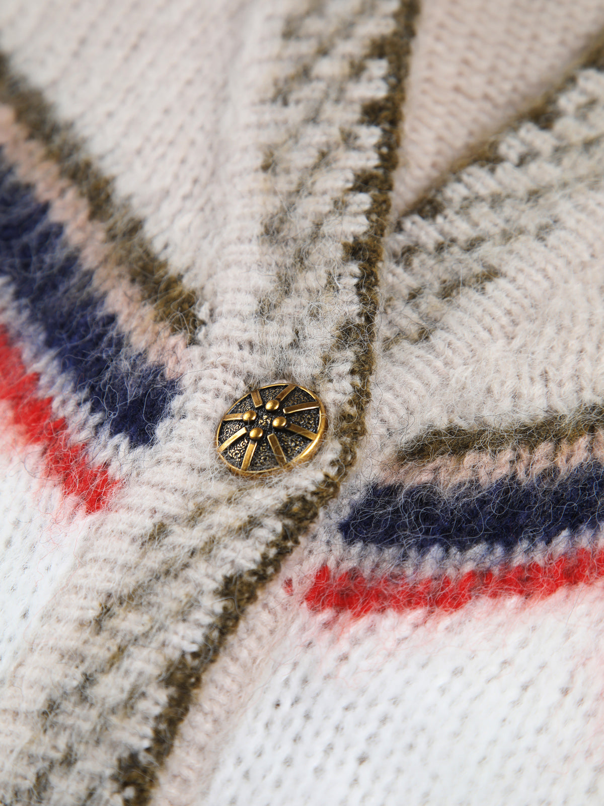 Boho Strick-Cardigan | Oversize-Schnitt & Ethno-Muster | Lässig & Trendy