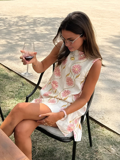 Besticktes A-Linien-Kleid | Leicht & Sommerlich | Verspielte Eleganz