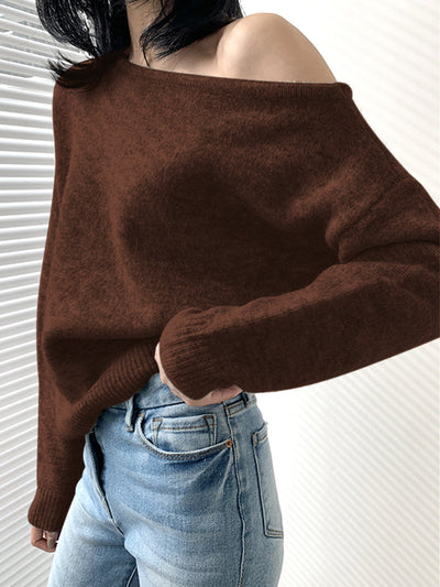 Lässiger Oversize-Pullover | Off-Shoulder & Weiche Strickqualität | Modern & Feminin