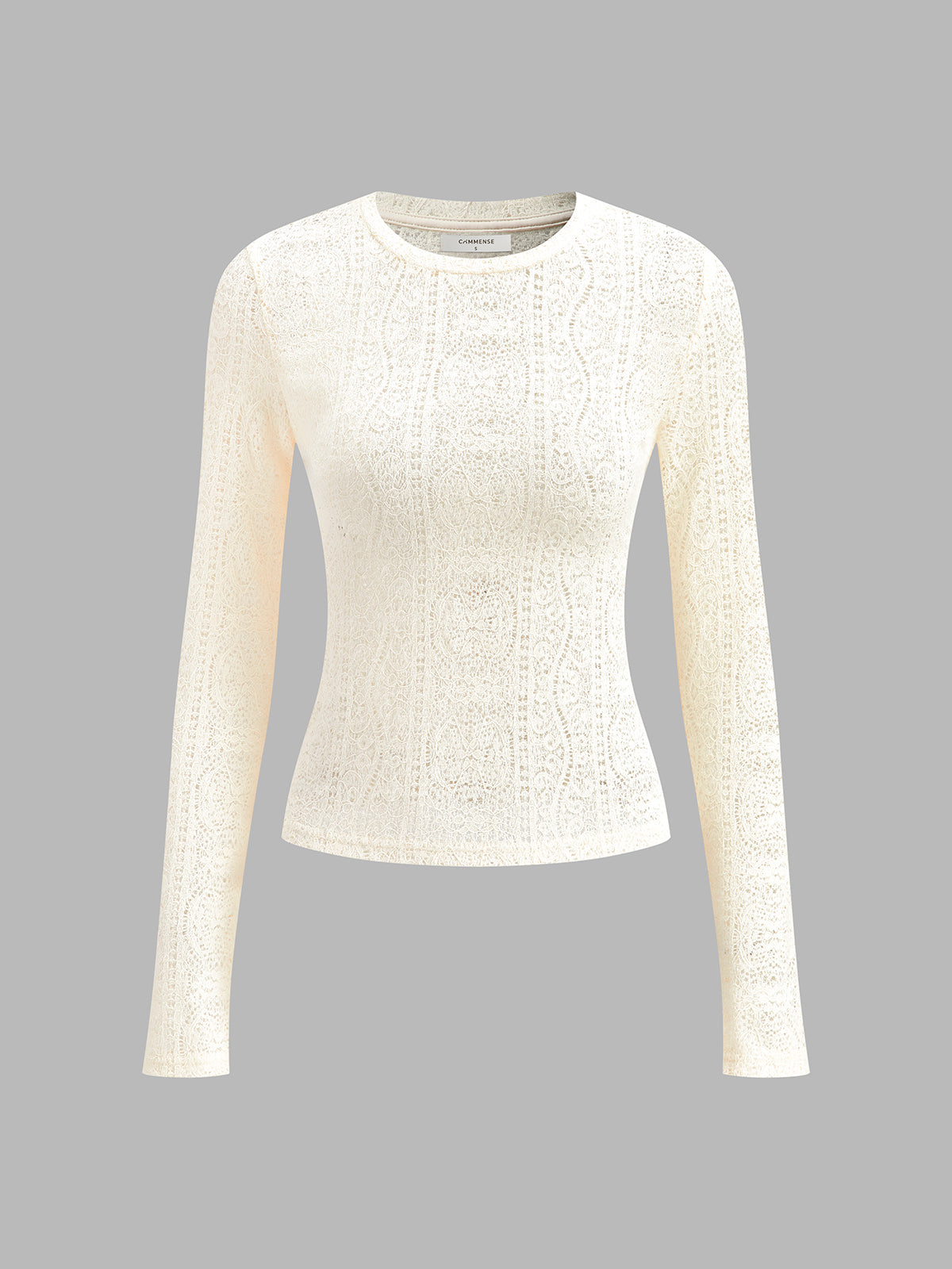 Flauschiger Strickpullover | Feine Spitzenoptik & Figurbetonter Schnitt | Elegant & Zart