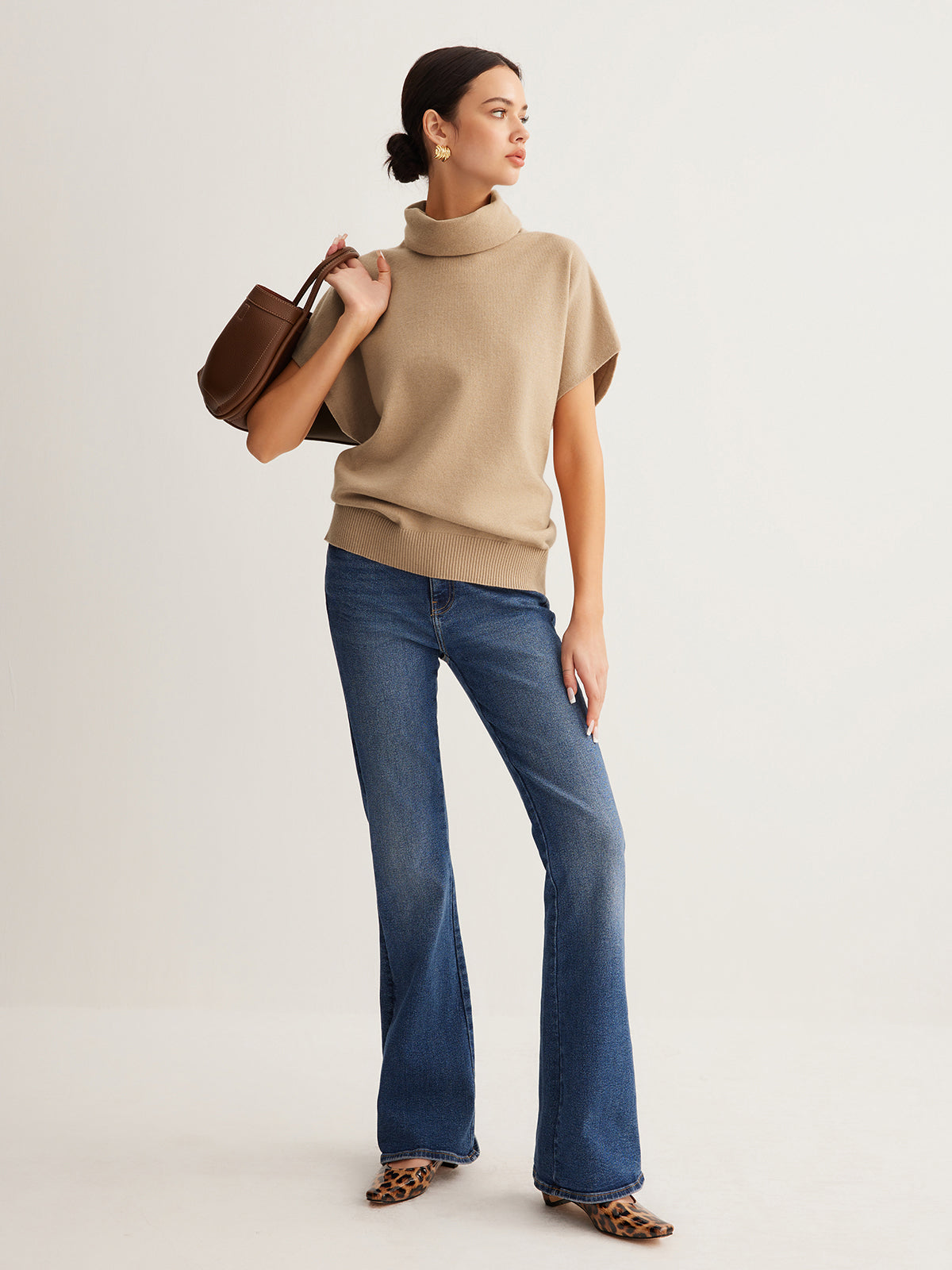 Kurzarm-Rollkragenpullover | Bequem & Modern | Vielseitig kombinierbar