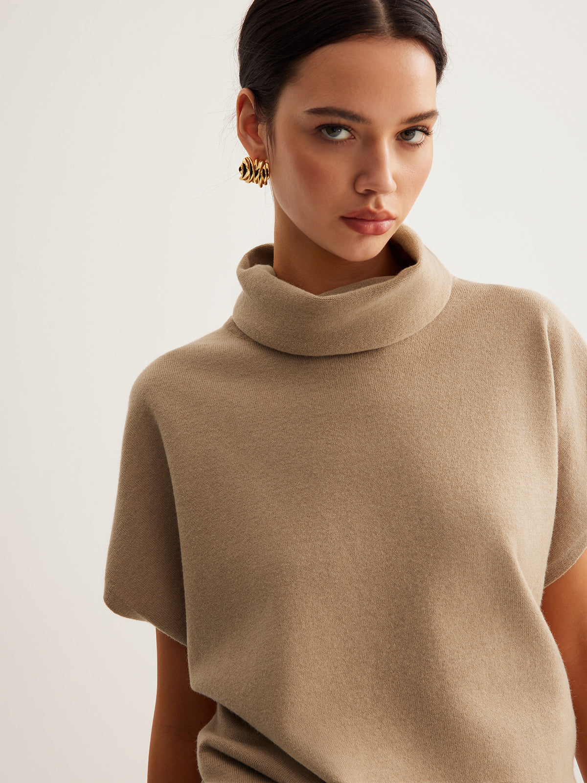 Kurzarm-Rollkragenpullover | Bequem & Modern | Vielseitig kombinierbar