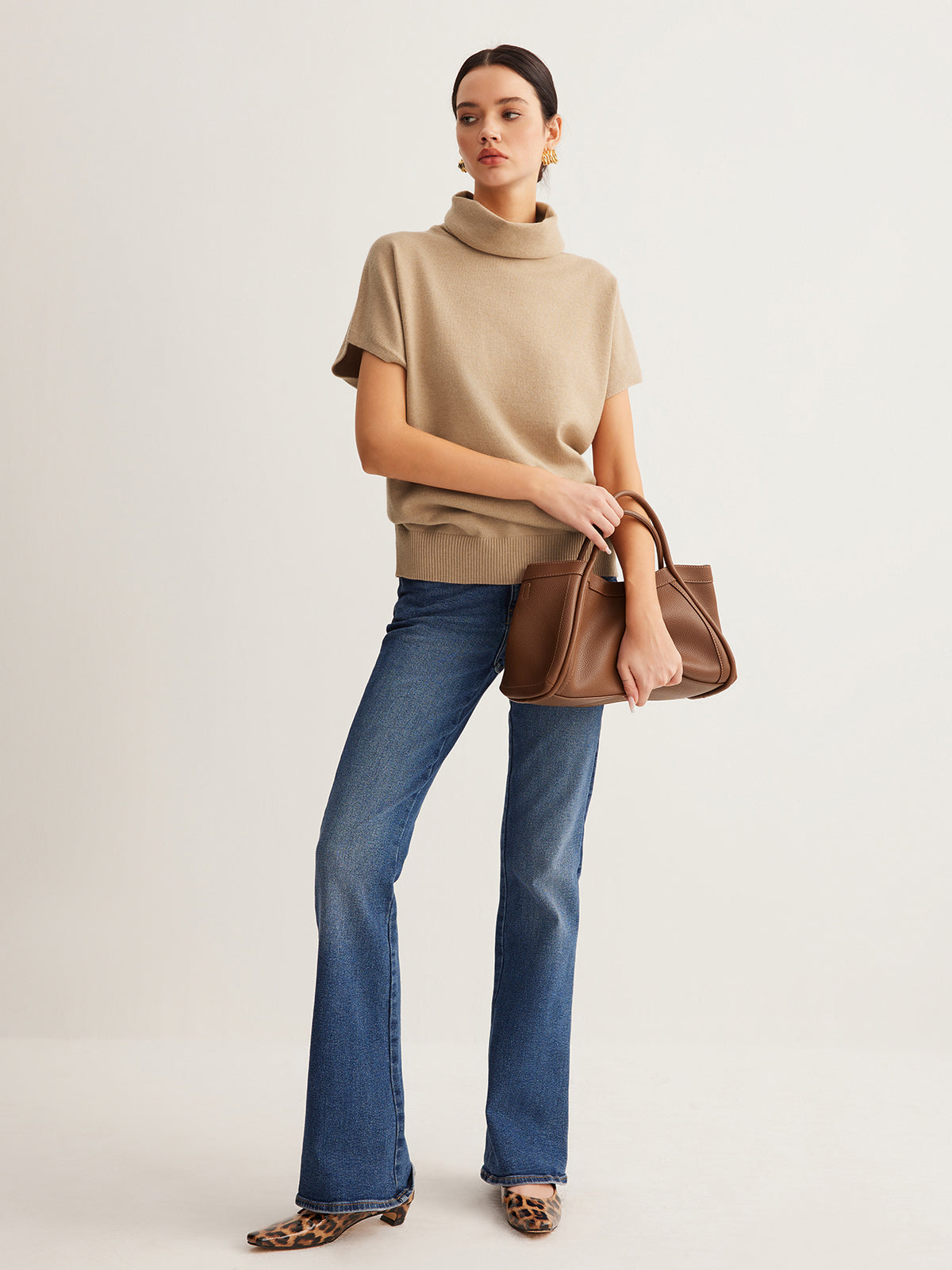 Kurzarm-Rollkragenpullover | Bequem & Modern | Vielseitig kombinierbar