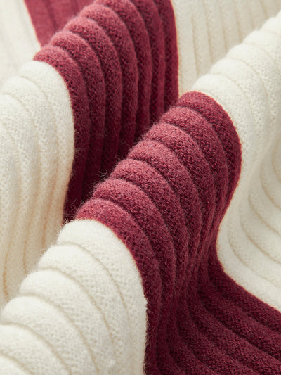 Gestreifter Rollkragenpullover | Oversized & Gemütlich | Moderner Casual-Stil