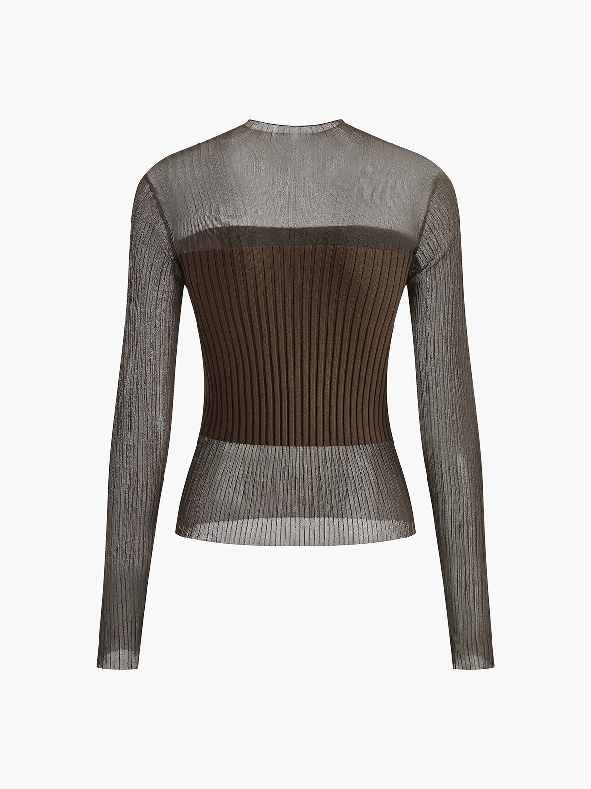 Geripptes Mesh-Top | Halbtransparent | Moderner und eleganter