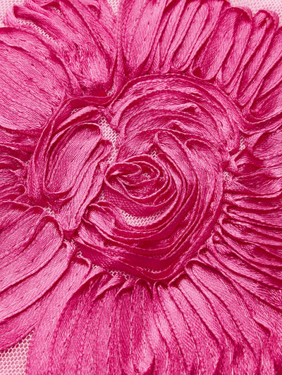 Elegantes Minikleid | Florale Stickerei & Trompetenärmel | Feminin & Glamourös