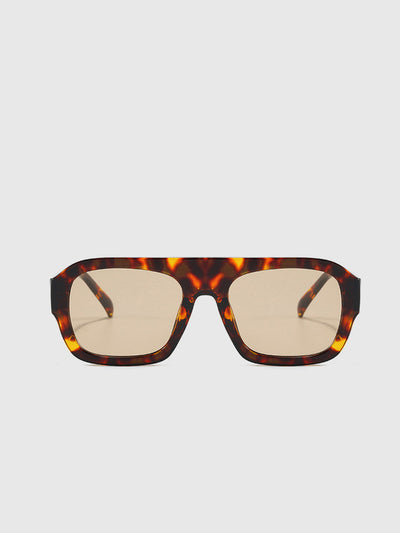 Leopard Print Sonnenbrille – Oversize UV400 Modische Shades