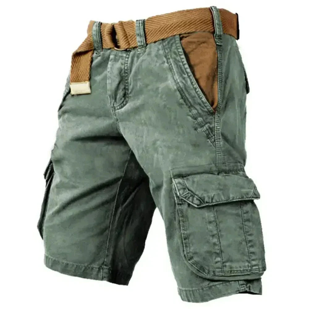 Roland | Herren Cargo Shorts aus Baumwolle mit Praktischen Cargotaschen