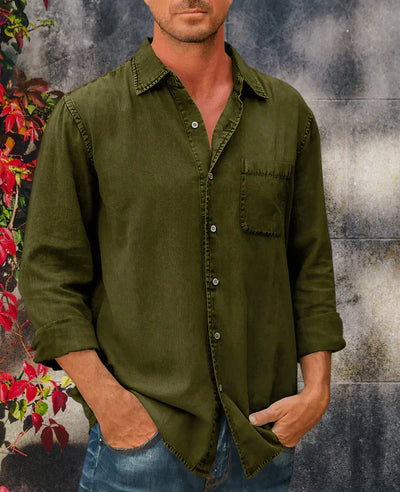 George - Langärmliges Jeanshemd für Herren