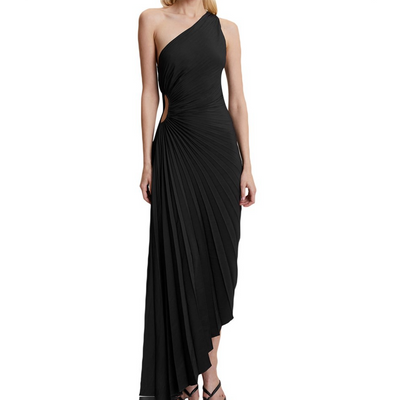 Ameya - Asymmetrisches Faltenkleid