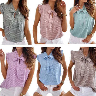 Norma - Elegante Schmetterlings Bluse Damen Sommer