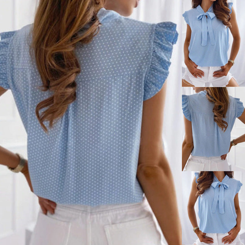 Norma - Elegante Schmetterlings Bluse Damen Sommer