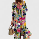 Boho-Kleid Damen Bunt | Elegantes Festliches Kleid in Mehrfarbig 1