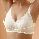Bügelfreier Komfort-Bralette - Leah in Weiß