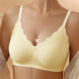 Bügelfreier Komfort-Bralette - Leah in Gelb