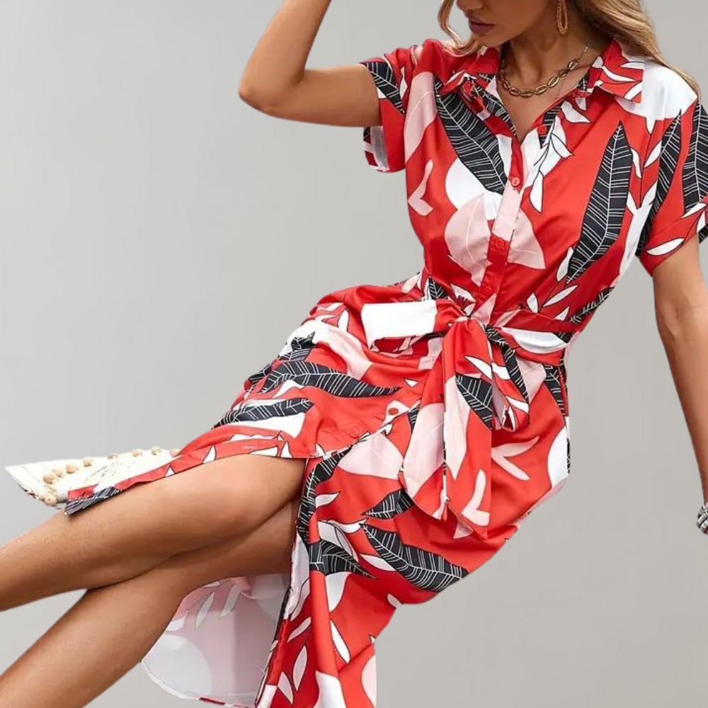 Stilvolles Hemdblusenkleid | Taillierter Schnitt | Sommerlich