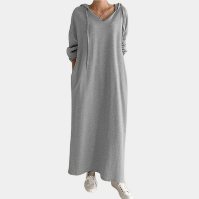 Nani - Bequemes Kleid mit Kapuze für Frauen