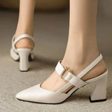 Christina – Elegante Damen Slingback-Pumps in Beige