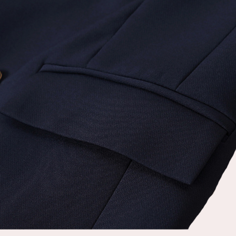 Eleganter Blazer | Doppelreihiges Design | Zeitlose Eleganz