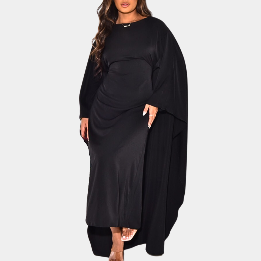 Elegantes Maxi-Kleid | Fließender Schnitt | Weite Ärmel