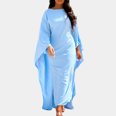 Elegantes Maxi-Kleid | Fließender Schnitt | Weite Ärmel