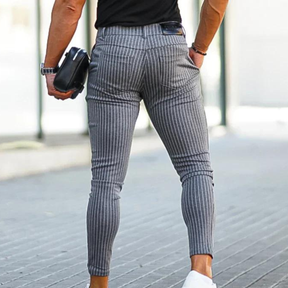 Gestreifte Slim-Fit Hose | Moderner Look | Komfortabler Sitz