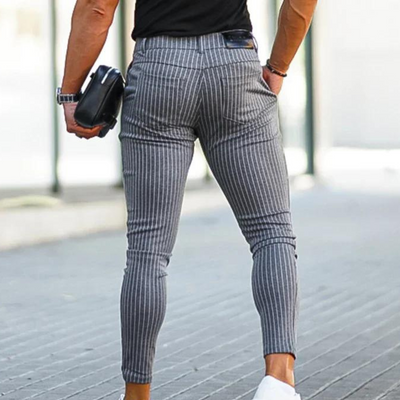 Gestreifte Slim-Fit Hose | Moderner Look | Komfortabler Sitz