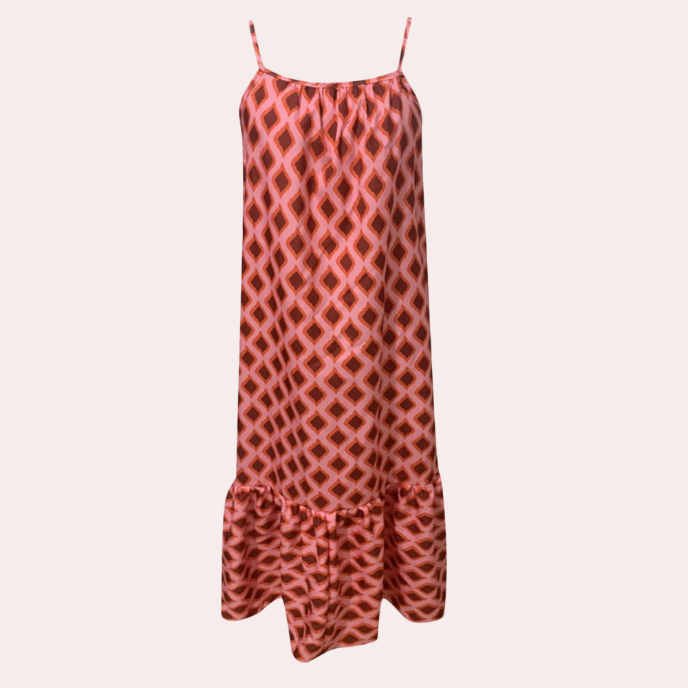 Luftiges Maxikleid | Grafisches Muster | Sommerlicher Schnitt