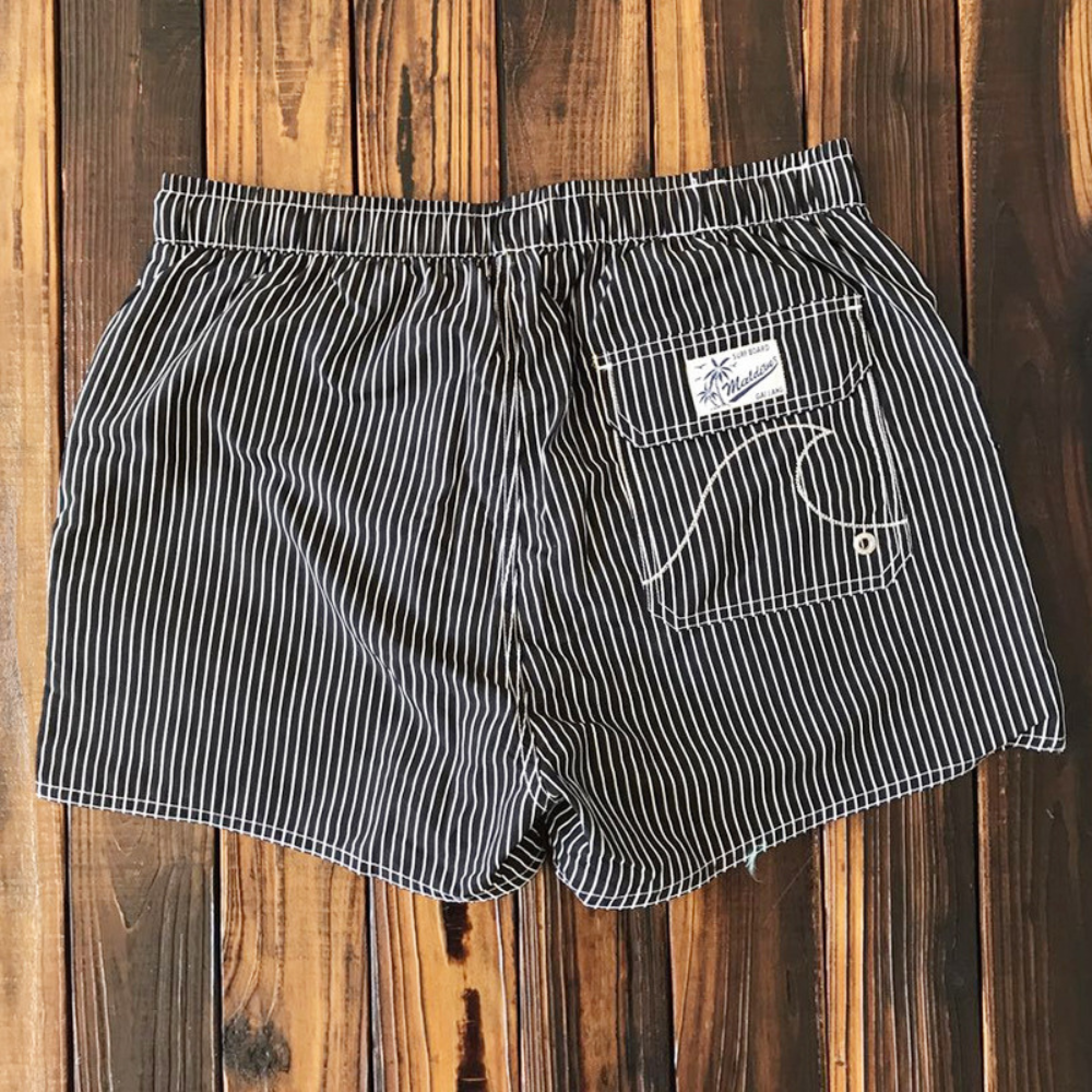 Mart | Badeshorts Herren Gestreift mit Kordelzug für Sommer und Strand