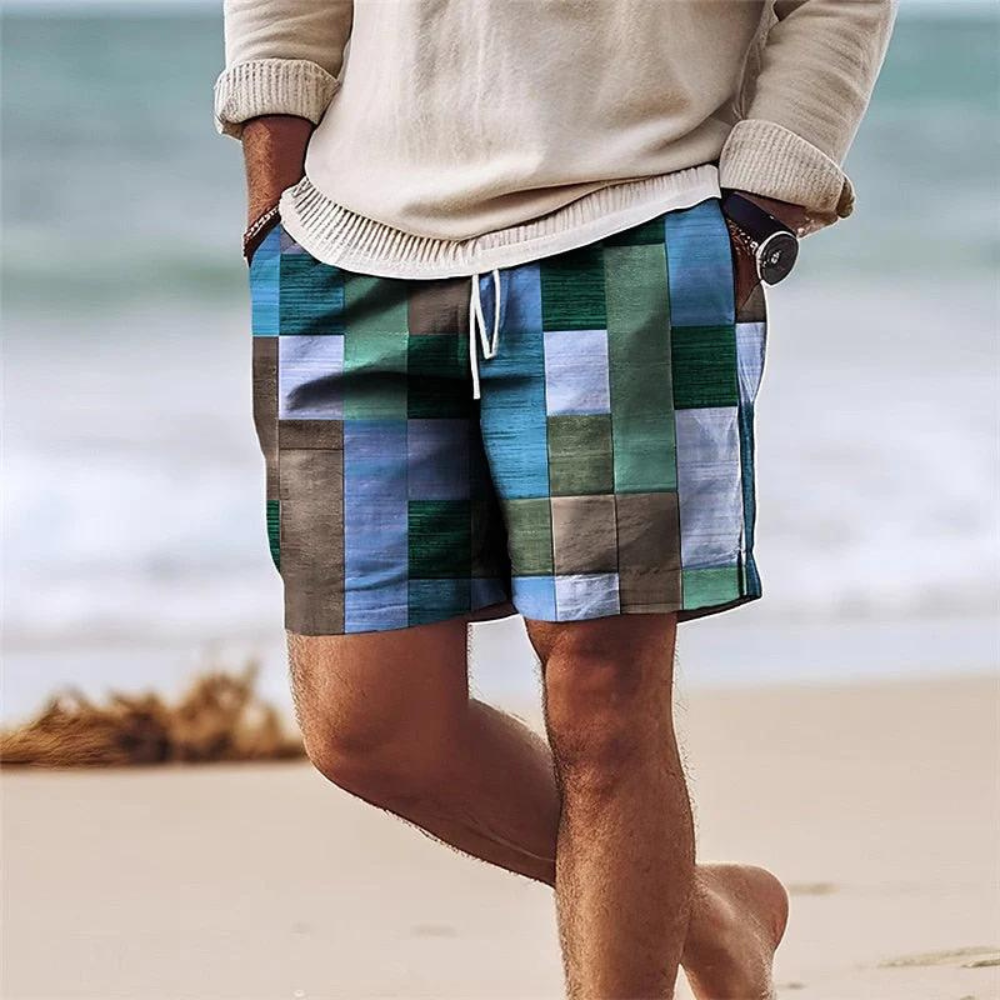 Lary | Herren Shorts mit Geometrischem Print für Sommer